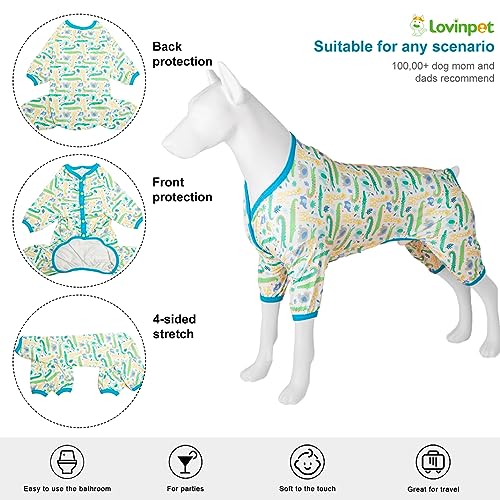 Lovinpetlargedogbodysuitlightweightstretchyfabriccrocodileinthejungleprintdogjumpsuitpetuvprotectionshirteasytowearadorablebigdogclothesmedium Urban Country Home Decor Lovinpet large dog body suit lightweight stretchy fabric crocodile in the jungle print dog jumpsuit pet uv protection shirt easy to wear adorable big dog clothesmedium urban country home decor