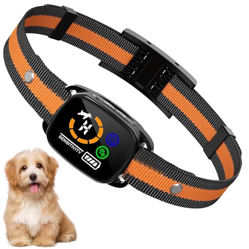 IP67 Waterproof Rechargeable Receiver with Beep Vibration Shock 9 Levels 1640 ft. Remote Range Dog Bark Collar Black