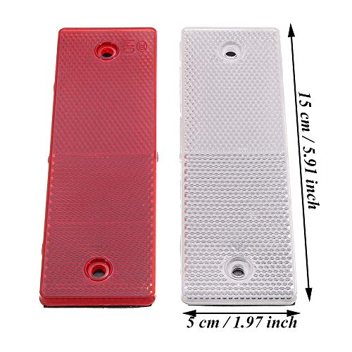 LWZko 12 Pezzi Adesivo Catarifrangente per Auto