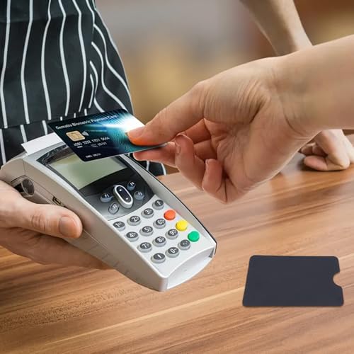 15 Stück EC Karten Schutzhülle, RFID Blocker Kartenhülle, Kartenschutzhülle für EC Karte, für Kreditkarte, Personalausweis, Bank Karte 9.1x6.2cm Schwarz – Bild 6