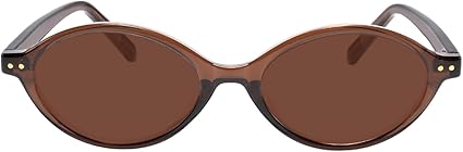 TIJN Olisa Retro Oval Sunglasses for Women Men,Polarized UV Protection Shades,Stylish Frame Sun Glasses,2025 Trendy Sunnies