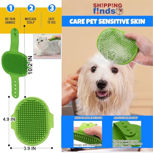 Image of Shipping f!nds - Pooper Scooper for Dogs with Bag Attachment - Portable Dog Poop Picker Upper for Walks - Lightweight, Handheld Pet Waste Scooper for Small and Large Dogs Green
