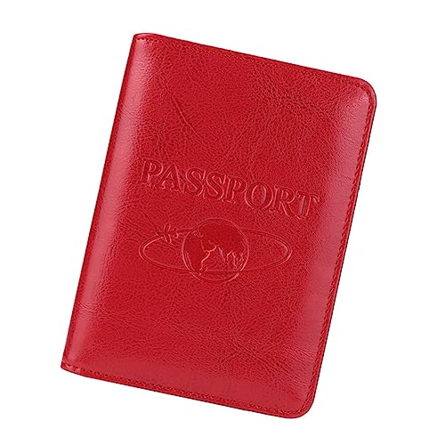 Portapassaporto Rosso Portatile Custodia Passaporto Viaggio Organizer Biglietti Aerei Pratica E Facile Da Trasportare