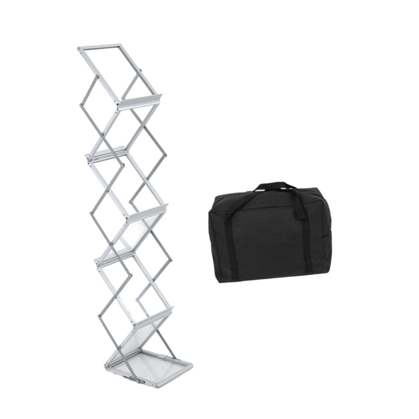 Foldable Magazine Rack Brochure Display Stand for Exhibition Trade Show with Bag-picture-12