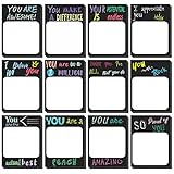 Modern Appreciation Sticky Notes 3 x 4 Inch Funny Inspirational Sticky Note Motivational Memo Pads Cute Positive Note Pads School Office Supplies, 30 Sheets Each (Classic Style, 12 Pcs)