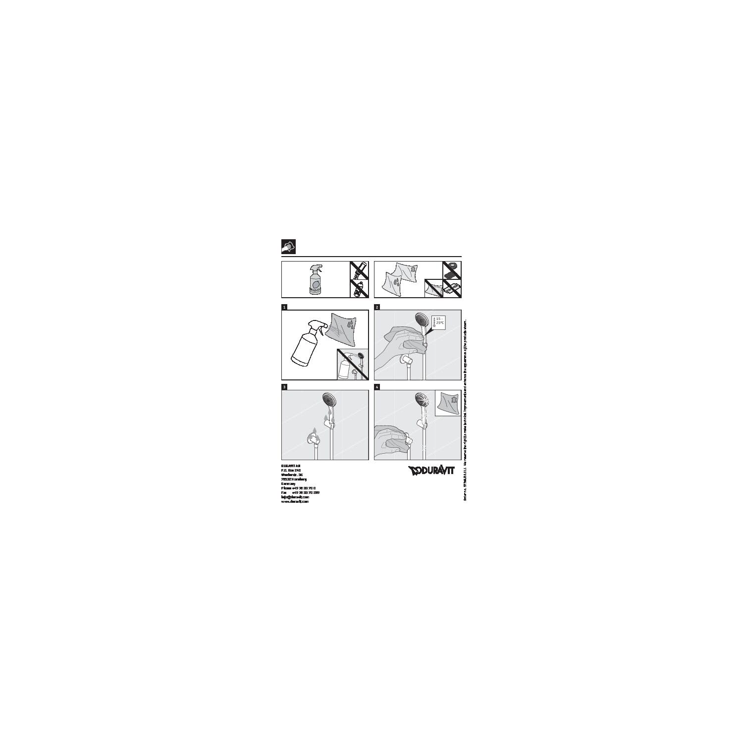 Duravit Soffione Doccia Universale – Nero Opaco, Con 3 Getti (Pioggia, Intensa, Morbida), Risparmio Idrico MinusFlow (9 L/min), Gommini EasyClean, Garanzia 5 Anni