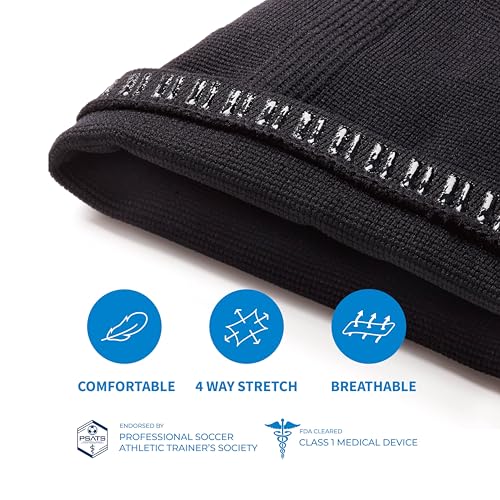 LP SUPPORT 667 Compression Sleeve Leg Full Length for Sports, Cycling, Running, Basketball, for Men Women (Gray, XL, 1pcs)4