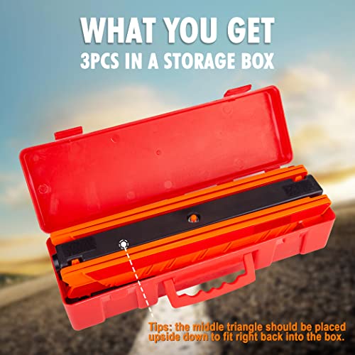 image for CARTMAN 3 Pack Warning Triangle DOT Approved Identical to United State