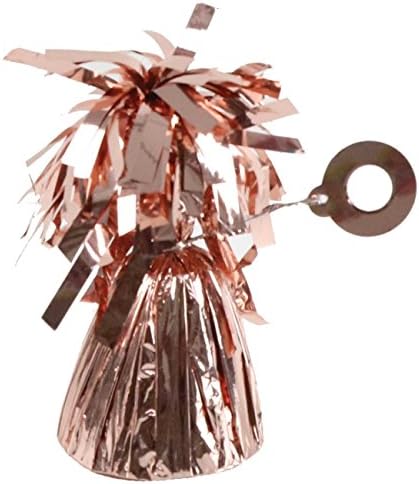 Pack of Rose Gold Heavy Foil Fountain Table Floor Balloon Weight for Helium Birthday Party Wedding Balloons (24 Pack)