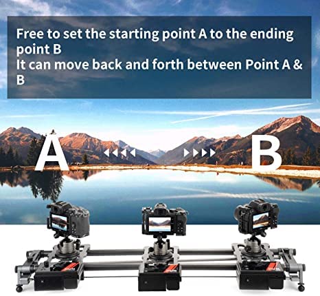 Caméra Motorisé Slider Camera 80cm avec Contrôle par Application en Fibre de Carbone, Compatible avec Stabilisateur Ronin S et RS2 et stabilisateur Zhiyun