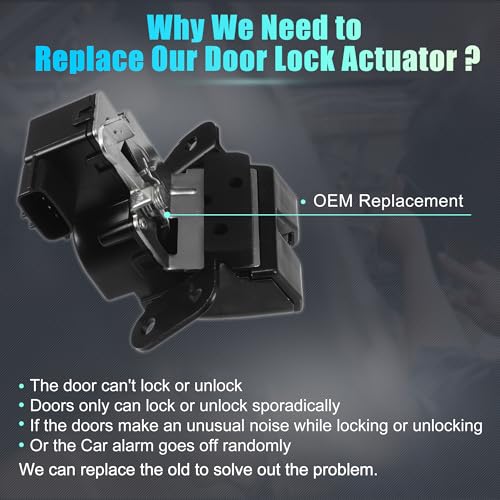 Image of X AUTOHAUX Replacement Rear Liftgate Door Lock Actuator for Kia Forte 2014-2018 for Kia Forte Koup 2014-2016 Tailgate Latch Assembly No.81230A7500 Black