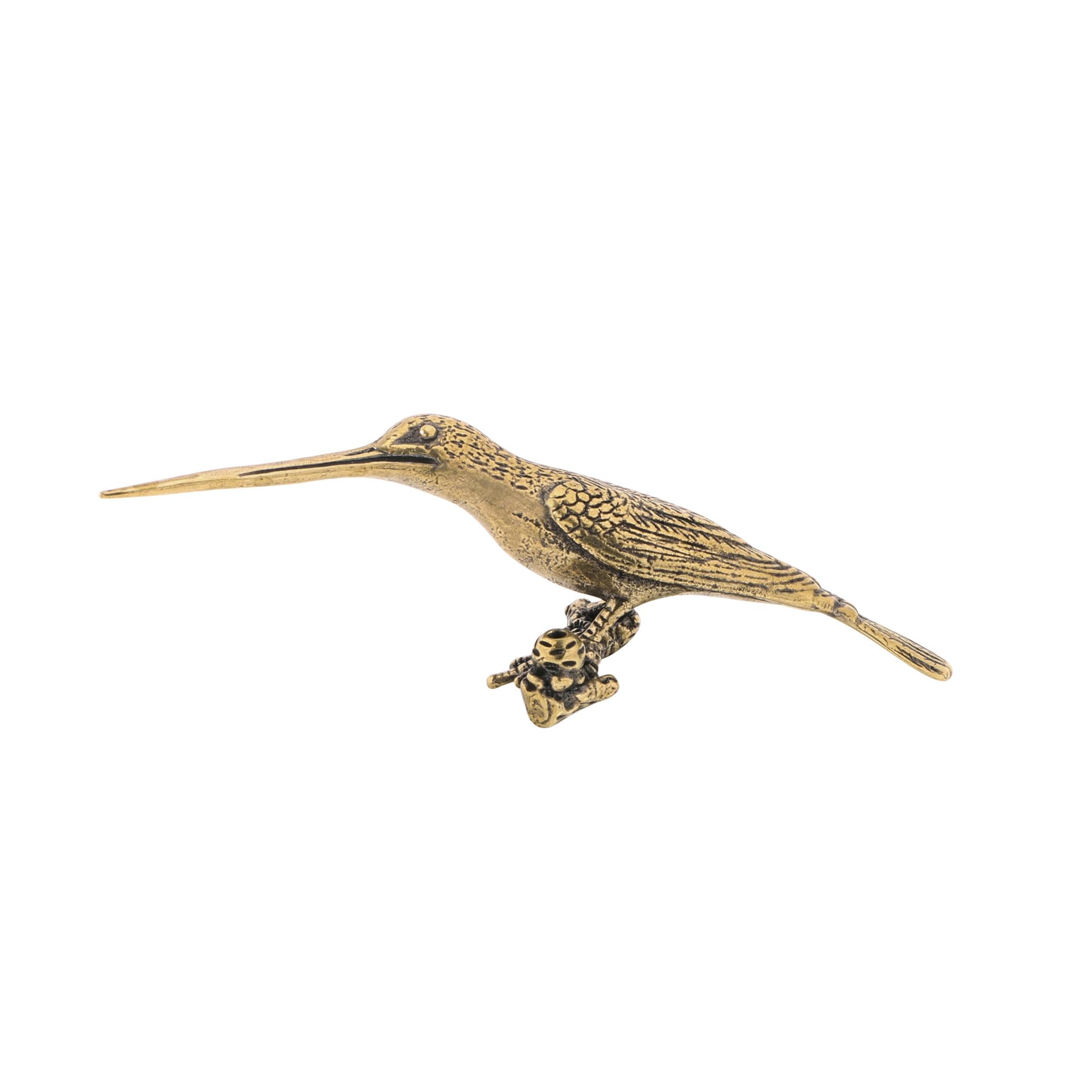 NGDFGR Brass Kingfisher Miniature Statue,Metal Realistic Bird Sculpture Desktop Ornament Home Bonsai Micro Landscape Decr Accessories