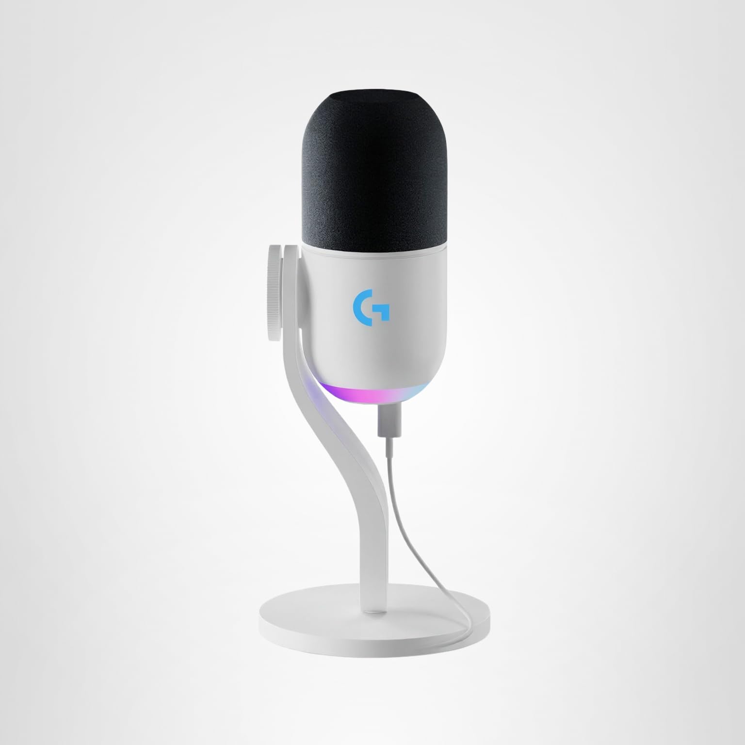 Logitech G Yeti GX Dynamic RGB Gaming Microphone with LIGHTSYNC, USB Mic for Streaming, Supercardioid, USB Plug and Play for PC/Mac - Black: Gaming Mic White