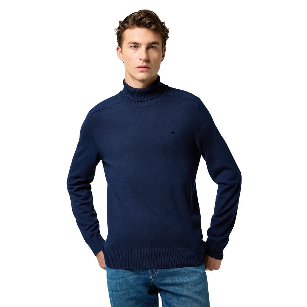 Wrangler Turtleneck, Navy, M