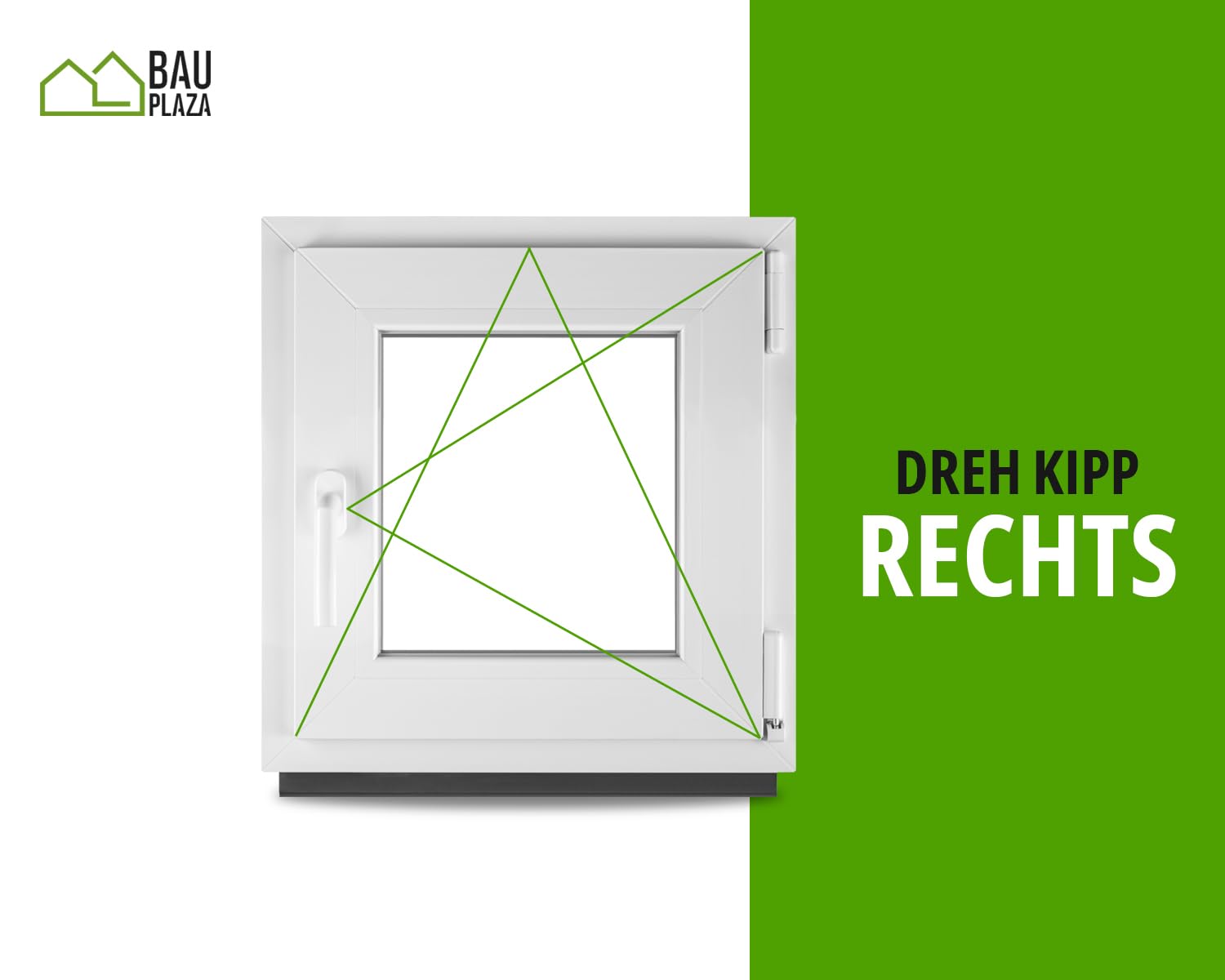 Finestra In PVC Bianco - Vetrocamera, 75x70 Cm, Apertura Destra - Per Casa, Garage O Cantina - Isolante - Foto 9