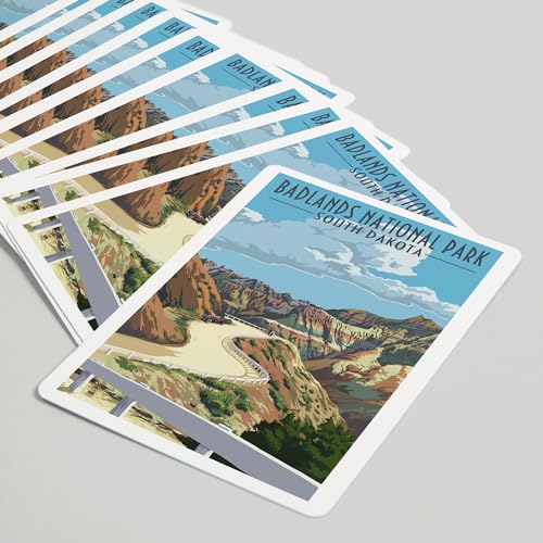 Lantern Press Naipes Poker Badlands National Park miniatura 5
