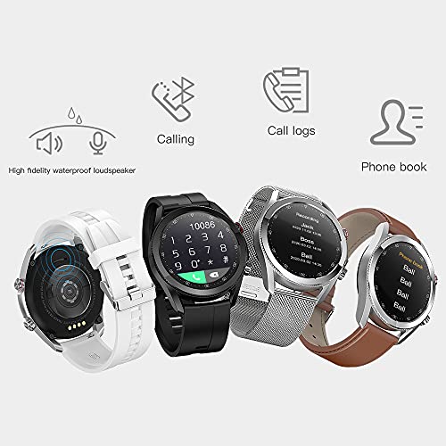 L19 Smart Watch,IP68 Waterdicht Rond Touchscreen 380 Mah Batterij Smartwatch,Fitness Tracker Met Hartslag- En Slaapstappenteller,Voor Mannen/Vrouwen,B - Afbeelding 5