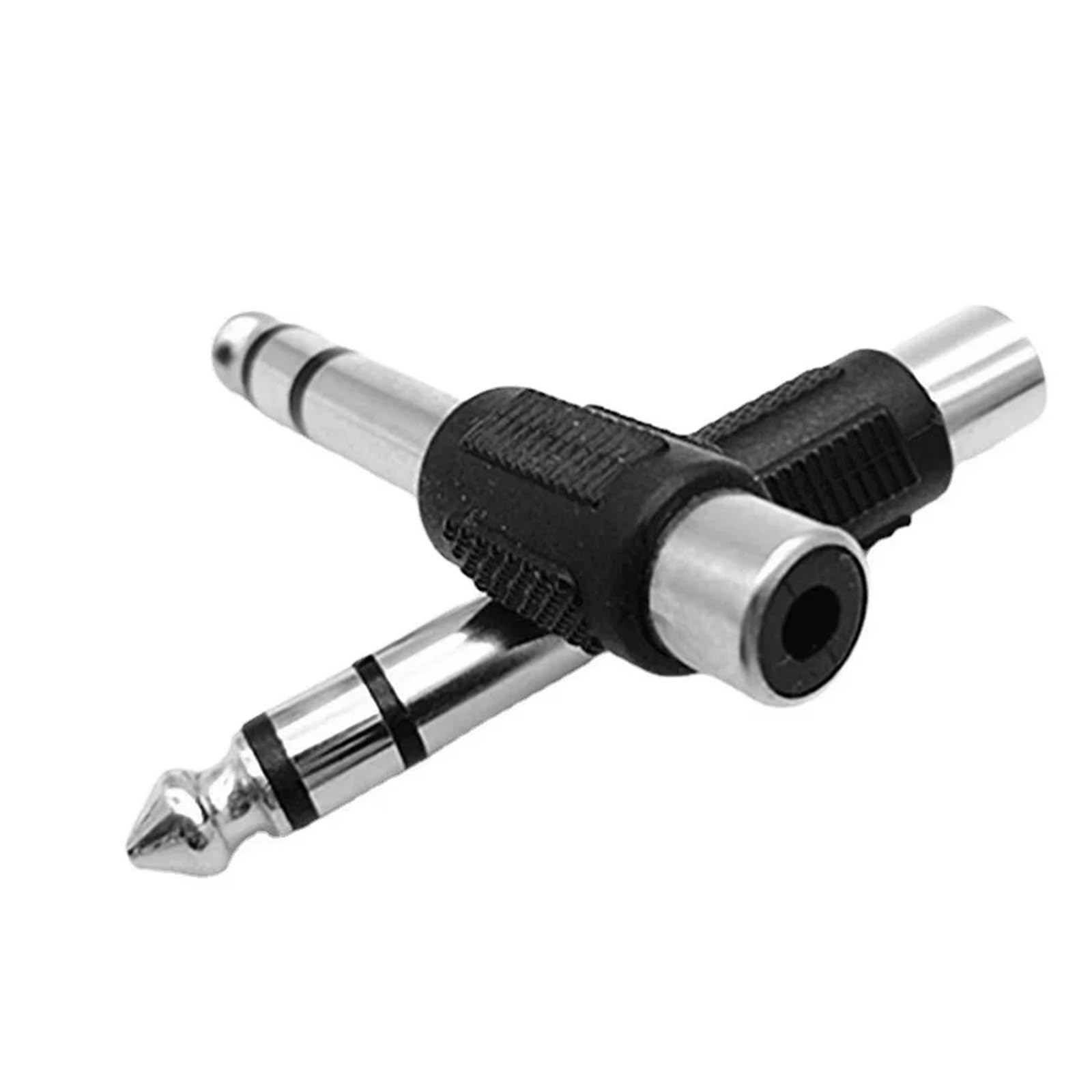 5/20 pezzi adattatore audio jack RCA femmina a spina mono maschio da 6,35 mm 1/4 di pollice(6.35 Stereo to RCA,100PCS)