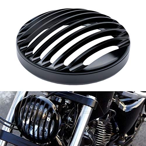 Grille de phare noir en aluminium pour Harley Davidson XL 1200 et 883 Sportster 2004-2014