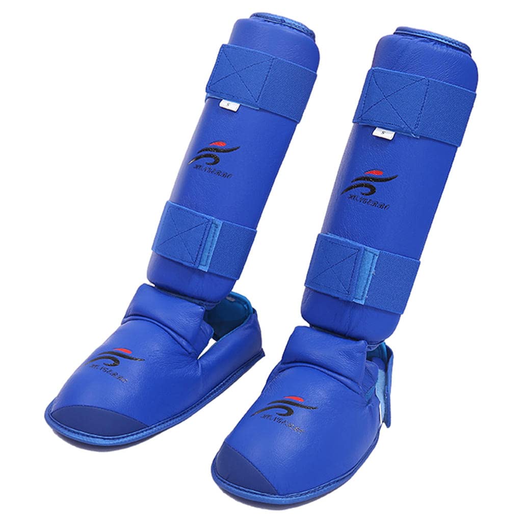Espinilleras | Protectores de piernas de MMA para Kickboxing Boxeo en Tailandia Thai Karate Artes Marciales | Protección para pies y Empeine de