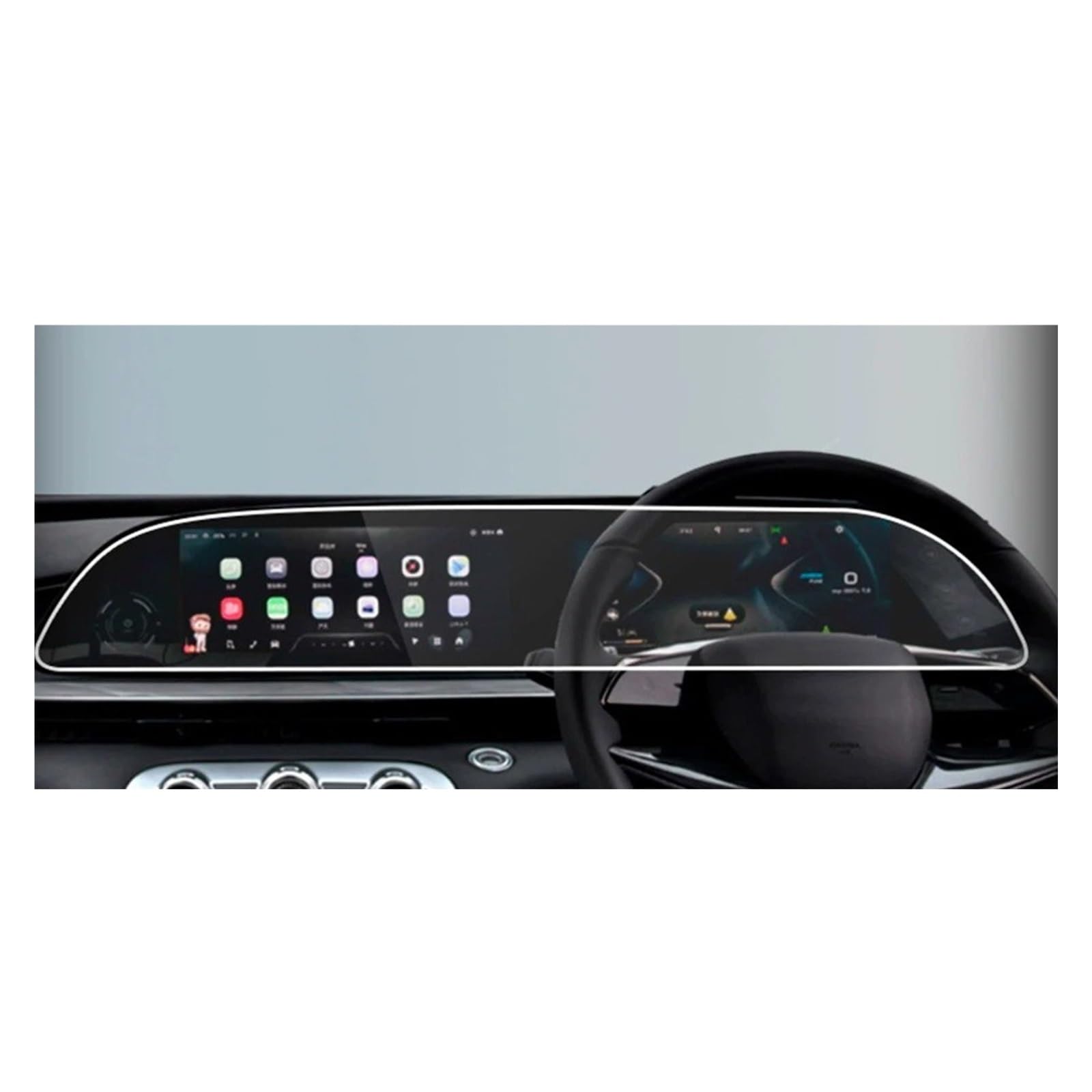 Film Protecteur d'écran en Verre trempé pour système de Navigation GPS de Voiture Omoda C9 2023-2025