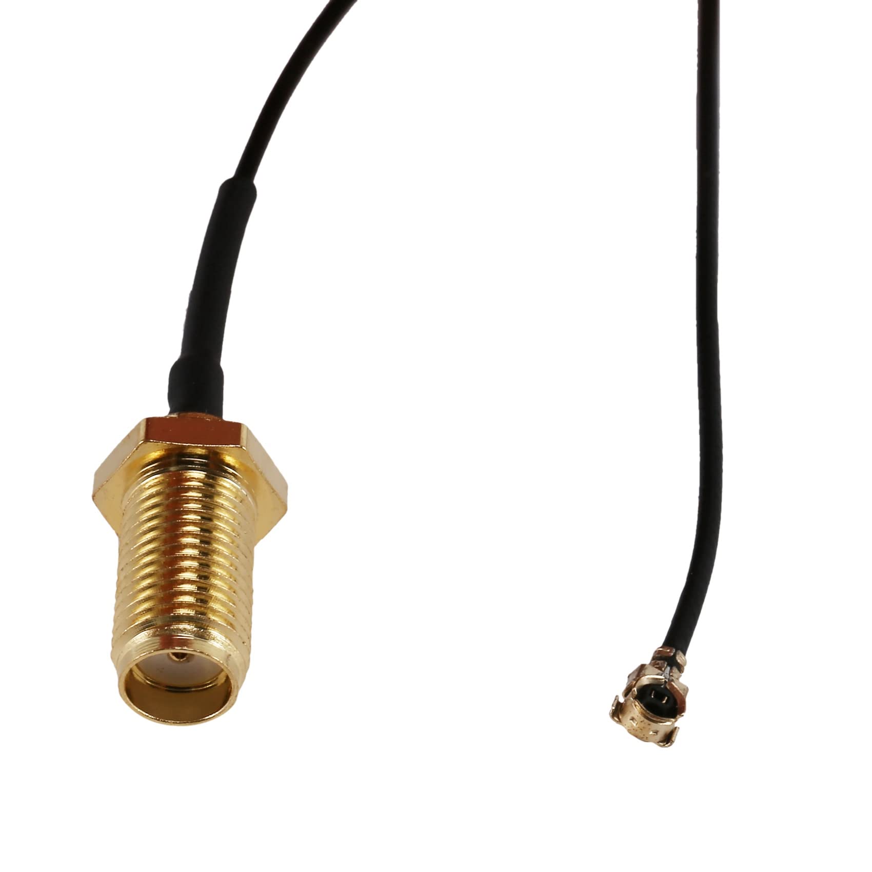 Lot de 50 connecteurs d'antenne WiFi Pigtail SMA vers IPX Rallonge 15 cm