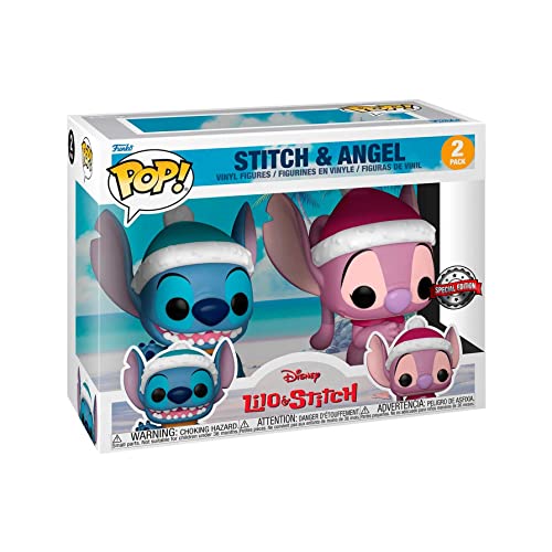 Funko Pop Stitch et Angel de Noel 2 Pack figurines vinyle de collection Disney