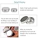 Healthcom 3 Oz 15 Pack 90ml Empty Round Silver Aluminum Tin Cans Metal Steel Tins Screw Top Slip Slide Metal Storage Cosmetic Container Organization for DIY Candles Salve Crafts Spice Tea Gift(90g)