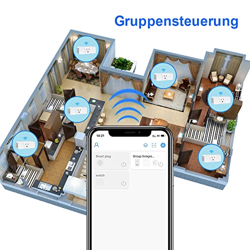 Image of Smart Plug 1 Pack Milfra 2.4GHz WiFi Smart Plug Smart Home Wi-Fi Outlet Compatible with Alexa Google Assistant