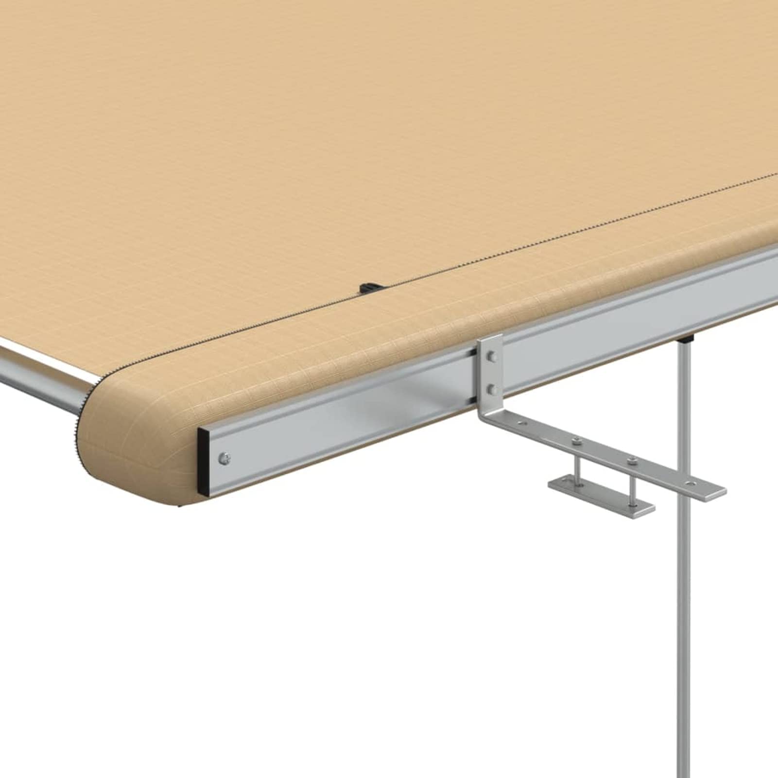 Gecheer Wohnwagen-Markise Balkonmarkise Terrassenmarkise Sonnenmarkise Sonnenschutz Sichtschutz Terrasse Garten Balkon Outdoor-Markise 3x2x2,15 m Beige