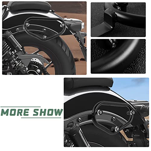 Barra de soporte lateral para alforjas de motocicleta compatible con Rebel CMX1100 y CM1100 miniatura 6