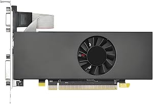 Zunate 8GB GDDR5 128 Bit Low Profile Graphics Card, 1183MHz GPU with HDMI DVI DisplayPort, Plug & Play for PC, Home Office & Budget Gaming