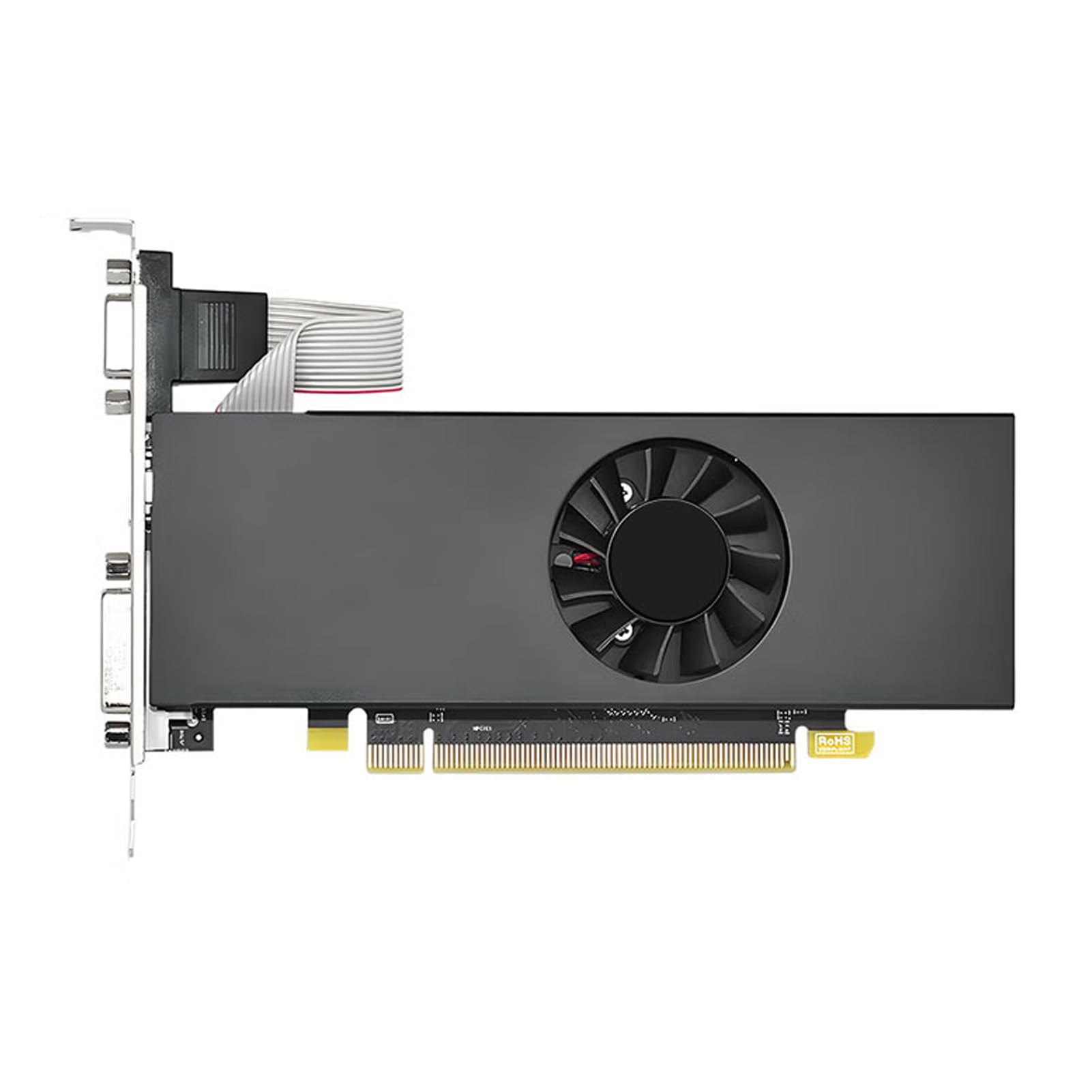 Jectse Karta Graficzna 8G DDR5, 128-bitowa Niskoprofilowa Karta Graficzna, Procesor Graficzny 1183 MHz dla Komputera PC z Interfejsem Multimedialnym HD Port DVI do Pracy, Komputerowa o Niskim