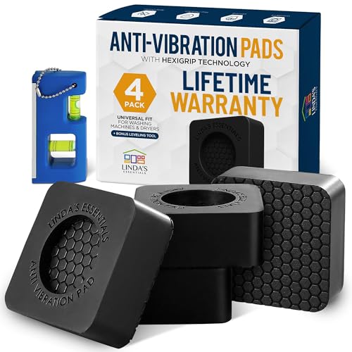 Anti Vibration Pads for Washing Machine and Dryer (Set of 4) - Washer Anti Vibration Pads with...