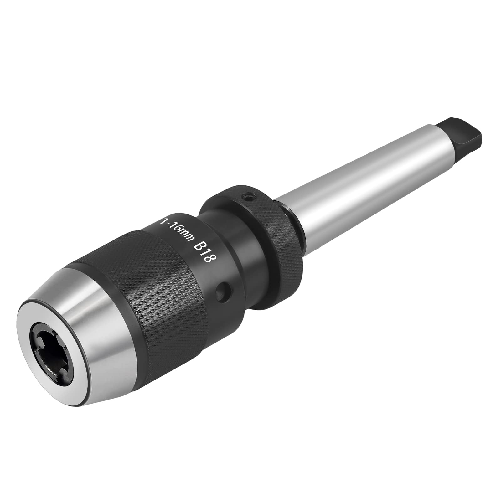 GETLITOOL Mandrin de Perçage de Tour sans Clé à Serrage Automatique 1-16mm Super Précis MT3 -B18 Arbre pour tour MK3