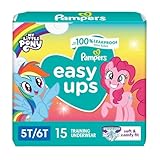 Pampers Training Pants - Easy Ups Girls & Boys - Size 5T-6T, 15 Count, My Little Pony Potty Underwear (Packaging May Vary)