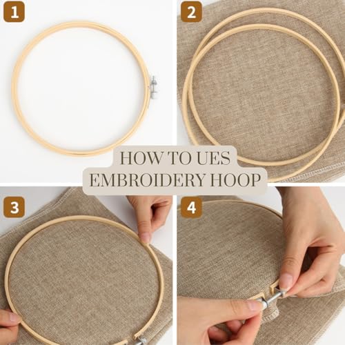 Image of Fruasio Carnival Embroidery Kit, Circus-Themed Embroidery Set for Beginners, DIY Embroidery Bamboo Hoop Art, Perfect for Home Decor and Gifts (Circus & Carousel)