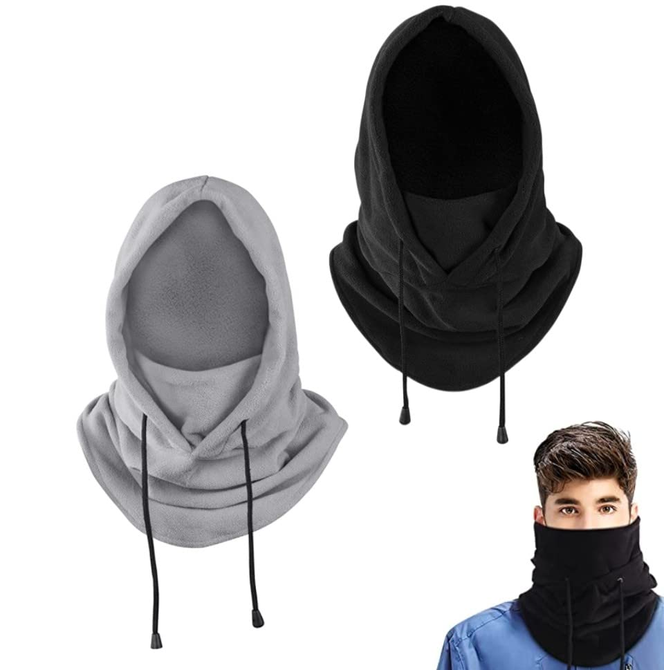 LYTIVAGEN 2 PCS Pasamontañas Gorro Calentador de Cuello Respirable Unisex Sombrero de Invierno Sombrero de Felpa Sombrero a...