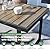 Jocoevol 7 Piece Patio Dining Set for 6, Outdoor Furniture Set Includes 67" Rectangle Patio Table and 6 Textilene Dining Chairs, Outdoor Table and Chairs for Outsides, Backyard, Garden and Poolside