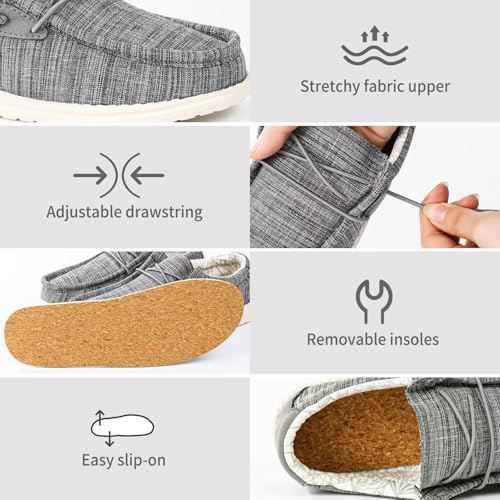 Image of Boys & Girls Slip-on Casual Loafer Kids Canvas Sneakers Toddler Walking Shoes Comfortable & Lightweight (Toddler /Little Kid)