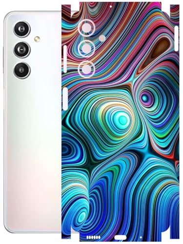 Image of AtOdds - Full Body Back Screen Guard Protector Film - Lamination Wrap Skin Sticker Compatible with Samsung Galaxy F54 (5G) | Scratchproof Matte Finish (Water Paint)