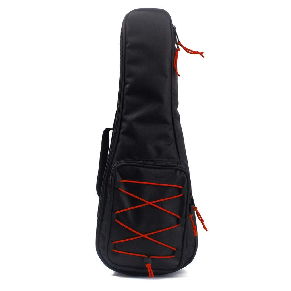 Alnicov Estuche para ukelele de concierto, Bolsa geométrica acolchada de algodón de 24 pulgadas, Estuche para guitarra, Instrumentos musicales
