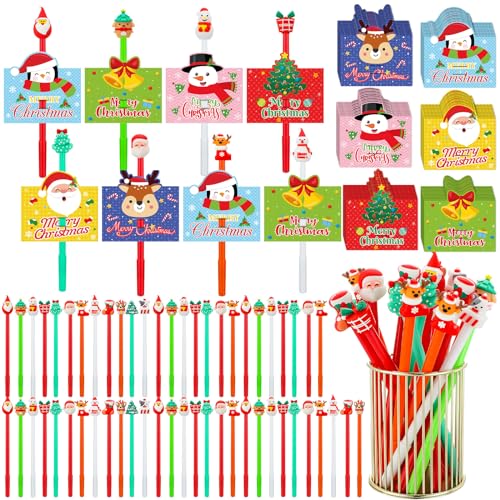 Bolígrafos de gel navideños Zhanmai 60 piezas miniatura 1