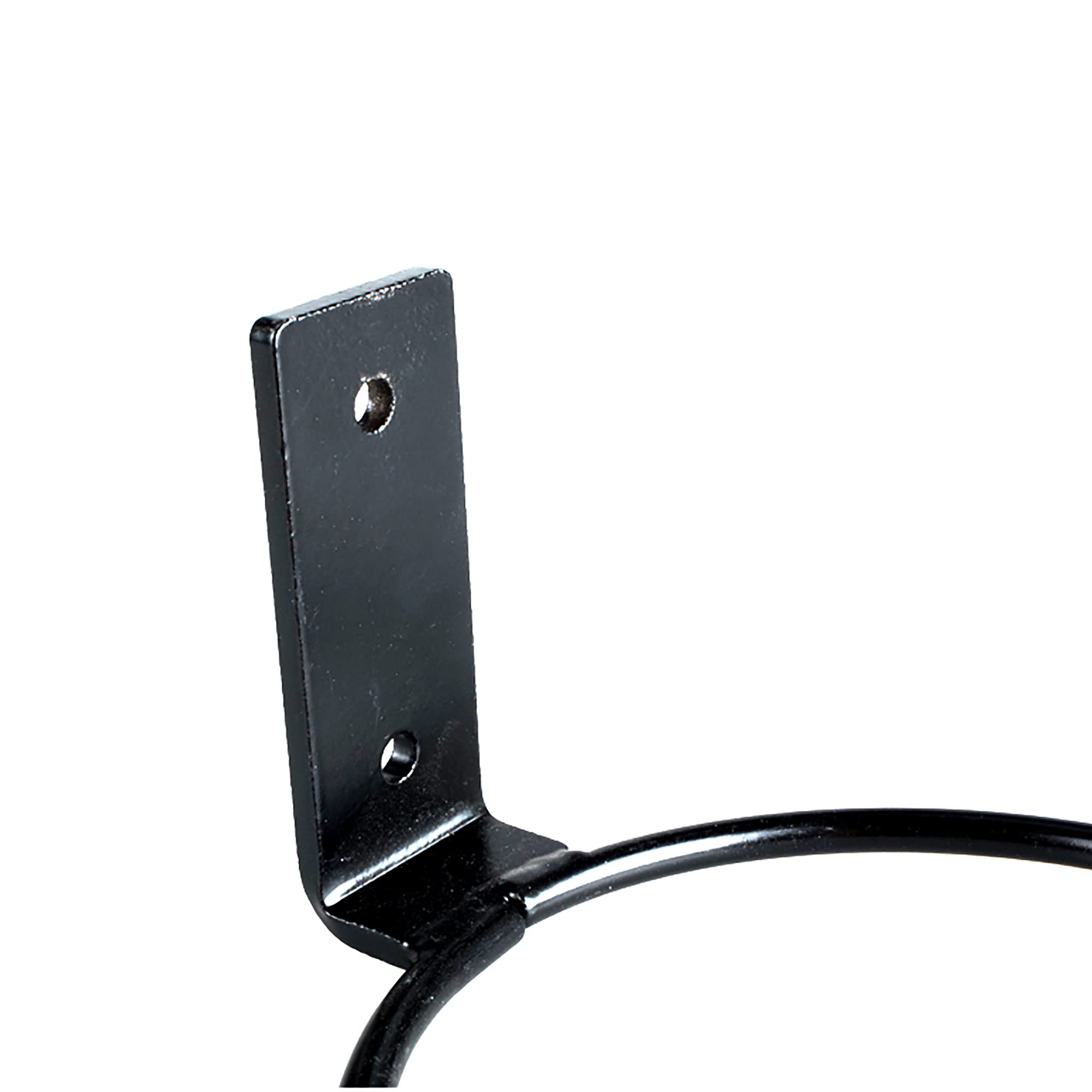 Paquete de 6 anillos de soporte para macetas de 6 pulgadas, gancho de metal para colgar plantas, soporte de pared para maceta, color negro 4