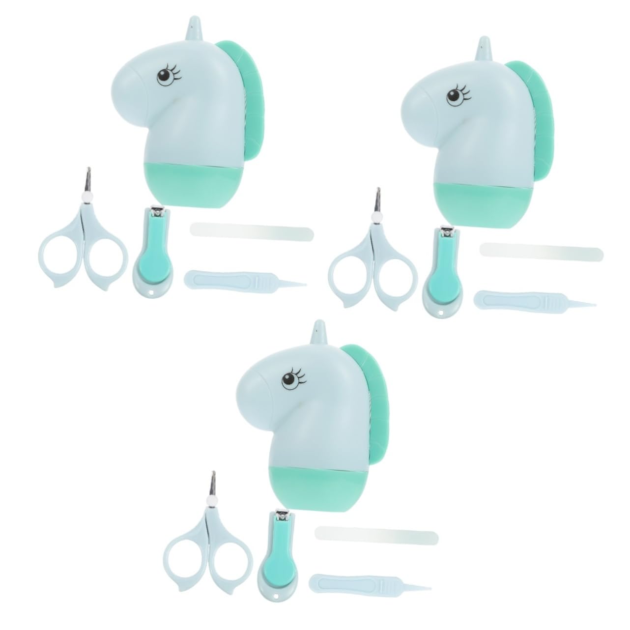 TOYANDONA 12pezzi Kit Manicure Neonatale Tagliaunghie Pinzette Per Unghie Con Custodia Sicuro e Ergonomico Strumento Per La Delle Unghie Dei Ragazzo Ragazza Realizzato Inossidabile