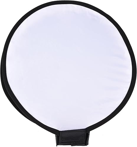 Mini plato de belleza redondo portátil Speedlite difusor de flash, plegable y ligero para fotografía de productos, retratos, trabajo de estudio
