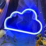 【Beleuchten Sie Ihr Zuhause】Wolken-Neonschilder leuchten Ihr Zuhause, fügen Sie romantisch mit blau-gelben LED-Nachtschildern zur Heimdekoration hinzu. Bietet ein romantisches Ambiente in Ihrem Zimmer, perfekt für Ihre kleine Prinzessin und Prinzen. Neon-Lichtschilder sind ein idealer Blickfang für Ihre Heimdekoration oder Party, wodurch das einfache Leben mehr Farben und interessant wird.