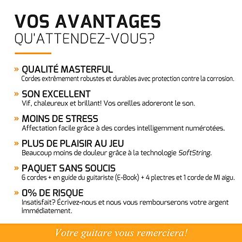 Cordes en nylon pour guitare classique & guitare acoustique ☆ BONUS : Ebook gratuit + 4 plectres + supplément corde de… - Les Beatles, Paul McCartney, John Lennon, RIngo Starr, George Harrison Cordes en nylon pour guitare classique & guitare acoustique ☆ BONUS : Ebook gratuit + 4 plectres + supplément corde de… – Image 7