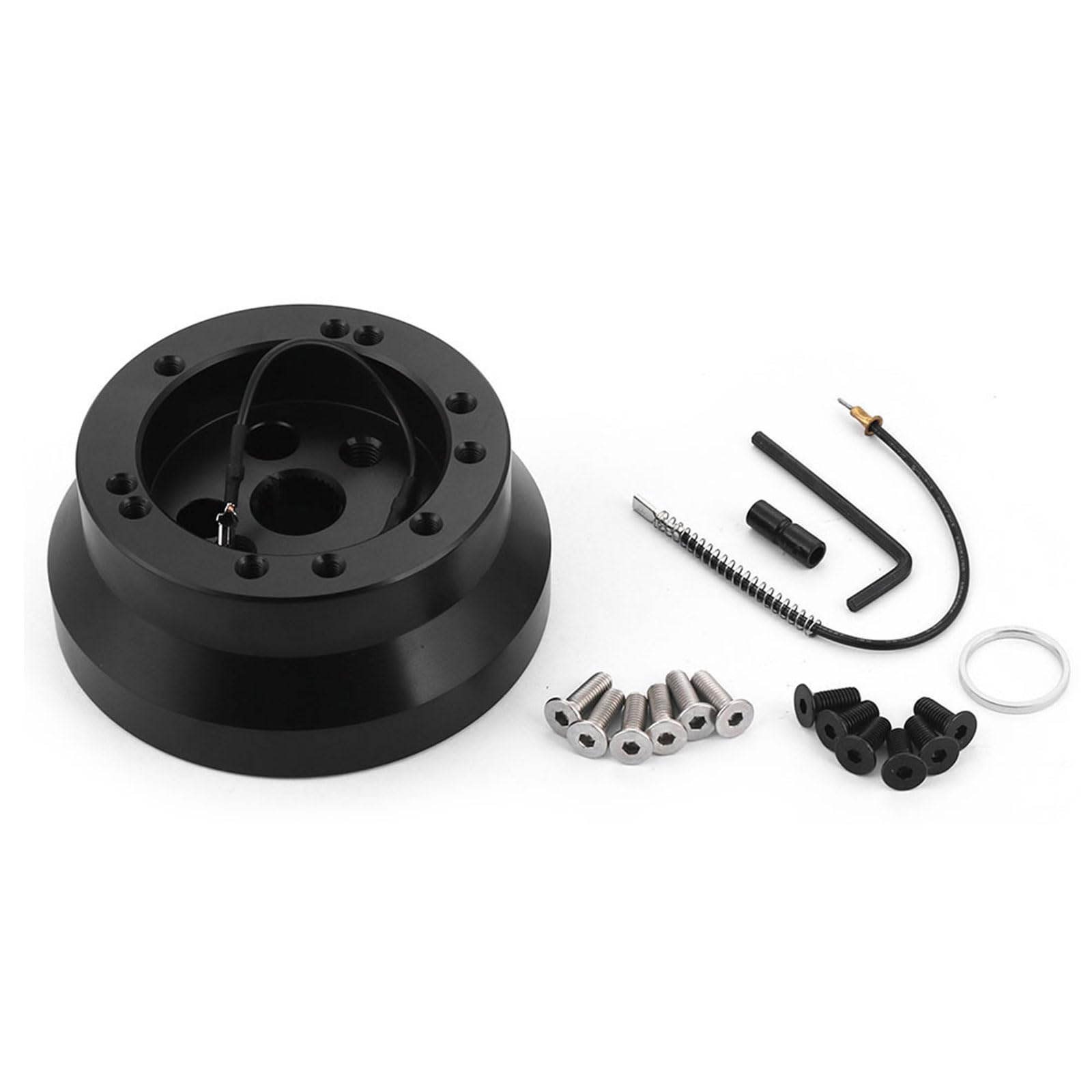 Ljmyy 5 And 6 Hole Steering Wheel Hub Adapter For Older Vehicles Featuring High Strength Aluminum Construction