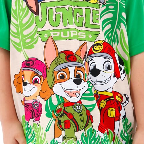 Paw Patrol Pajamas | Jungle Pups Boys Summer Pajama Set | Skye Chase and Marshall Short Pajamas for Boys4